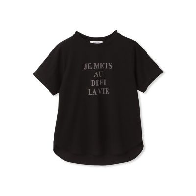フロッキーロゴプリントＴシャツ≪手洗い可能≫