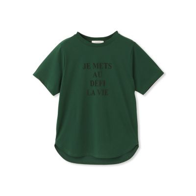 フロッキーロゴプリントＴシャツ≪手洗い可能≫