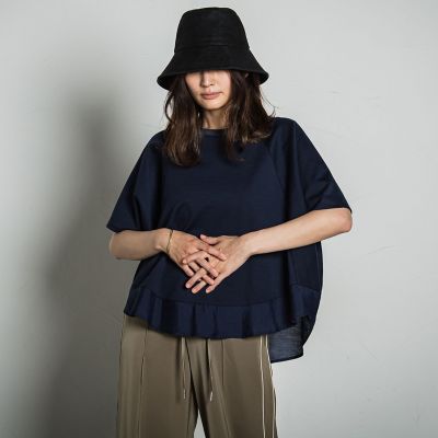 【ＷＥＢ限定】ポンチラグラン布帛切替プルオーバー≪洗濯機で洗える≫