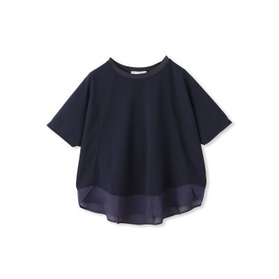 【ＷＥＢ限定】ポンチラグラン布帛切替プルオーバー≪洗濯機で洗える≫