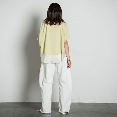 【ＷＥＢ限定】ポンチラグラン布帛切替プルオーバー≪洗濯機で洗える≫