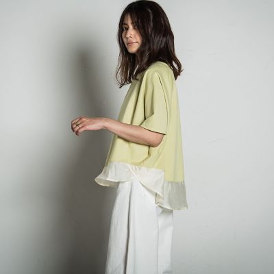 【ＷＥＢ限定】ポンチラグラン布帛切替プルオーバー≪洗濯機で洗える≫