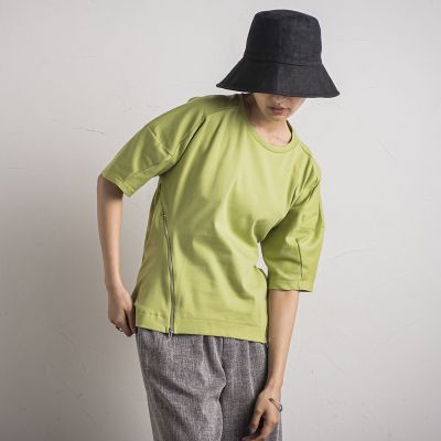 MAYSON GREY（Women）/メイソングレイ 【ＷＥＢ限定】サイドジップドルマンＴシャツ≪洗濯機で洗える≫