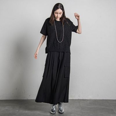 グリッター５分袖プルオーバー≪手洗い可能≫