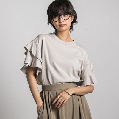 レイヤースリーブプルオーバー≪手洗い可能≫