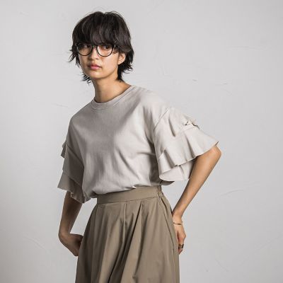 レイヤースリーブプルオーバー≪手洗い可能≫
