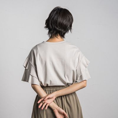 レイヤースリーブプルオーバー≪手洗い可能≫