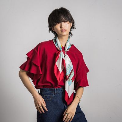 レイヤースリーブプルオーバー≪手洗い可能≫