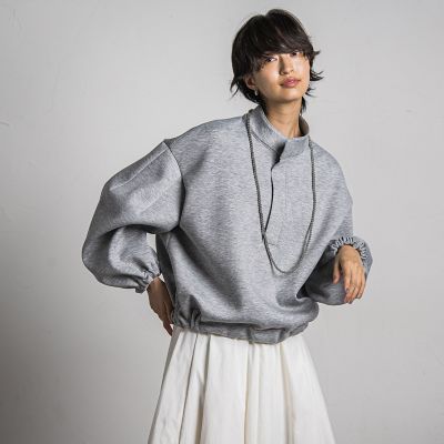 【カタログ掲載】スキッパースウェットプルオーバー≪洗濯機で洗える≫