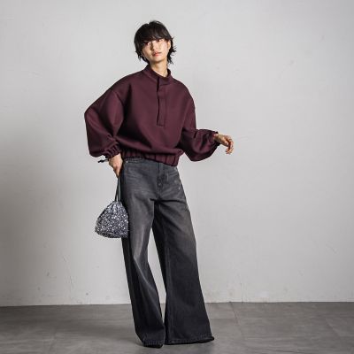 【カタログ掲載】スキッパースウェットプルオーバー≪洗濯機で洗える≫