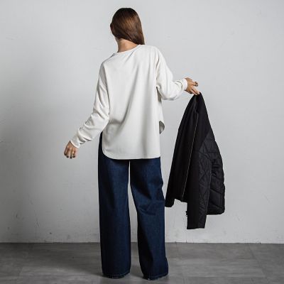 Ｖガゼットロングスリーブプルオーバー≪洗濯機で洗える≫