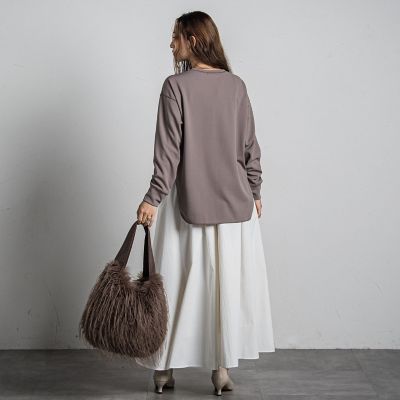 Ｖガゼットロングスリーブプルオーバー≪洗濯機で洗える≫