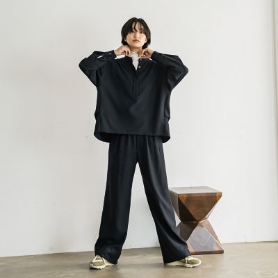 メランジリブタートルネックプルオーバー≪手洗い可能≫