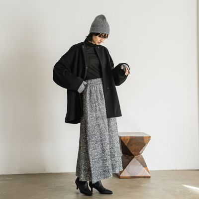 メランジリブタートルネックプルオーバー≪手洗い可能≫