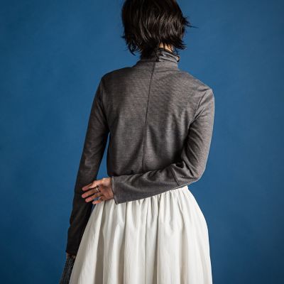 メランジリブタートルネックプルオーバー≪手洗い可能≫