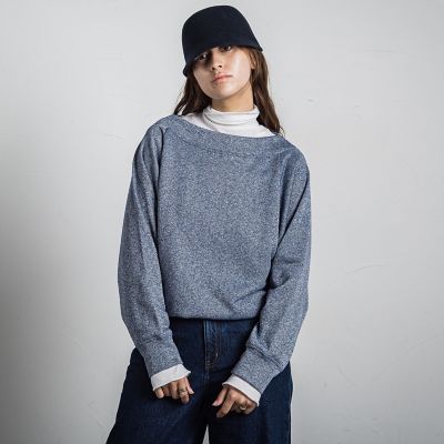 ラメ裏毛ボートネックプルオーバー≪手洗い可能≫ | MAYSON GREY