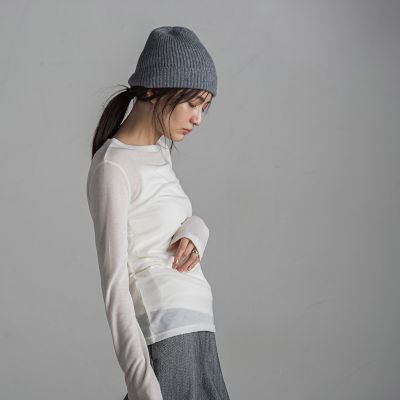 ロングスリーブクルーネックＴシャツ≪手洗い可能≫