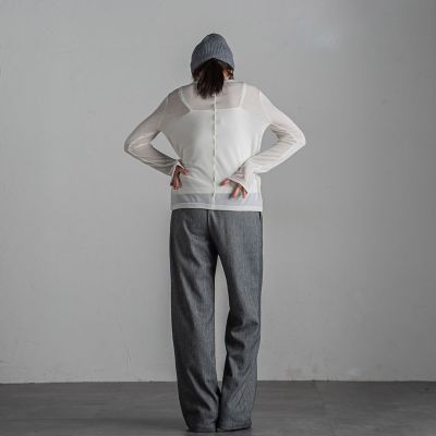 ロングスリーブクルーネックＴシャツ≪手洗い可能≫