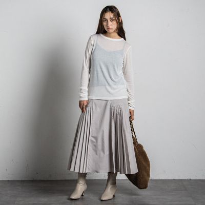 ロングスリーブクルーネックＴシャツ≪手洗い可能≫