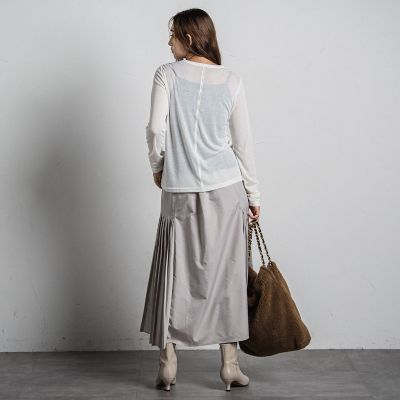ロングスリーブクルーネックＴシャツ≪手洗い可能≫
