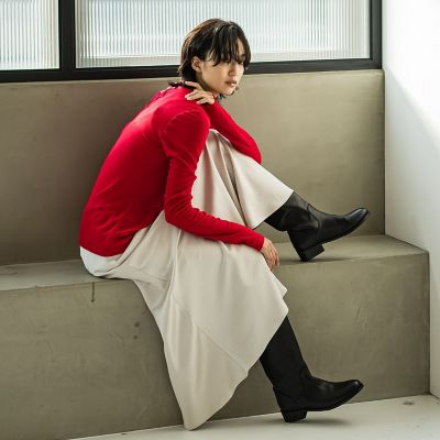 ロングスリーブクルーネックＴシャツ≪手洗い可能≫