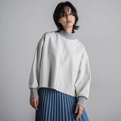 圧縮起毛ハイネックプルオーバー≪手洗い可能≫