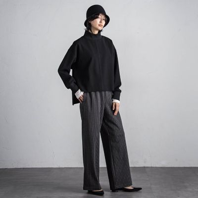 圧縮起毛ハイネックプルオーバー≪手洗い可能≫