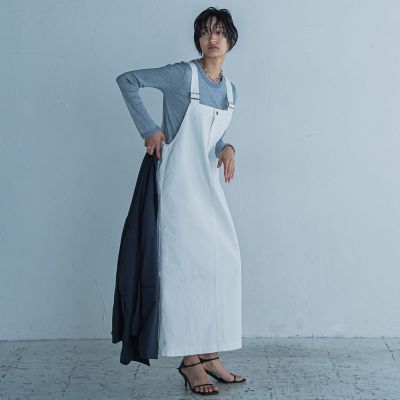 チュール使いラメリブロングＴシャツ≪手洗い可能≫