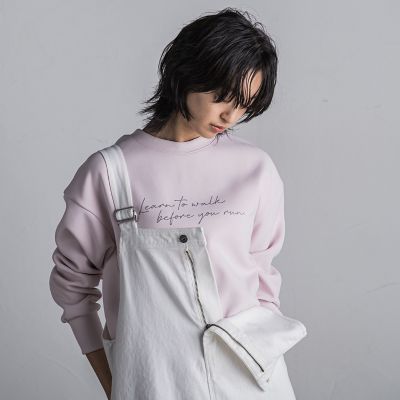 MAYSON GREY / メイソングレイ ハンドメッセージプルオーバー≪洗濯機で洗える≫ ハンドメッセージプルオーバー≪洗濯機で洗える≫ | MAYSON GREY