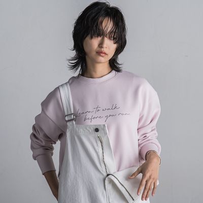 MAYSON GREY / メイソングレイ ハンドメッセージプルオーバー≪洗濯機で洗える≫ ハンドメッセージプルオーバー≪洗濯機で洗える≫ | MAYSON GREY