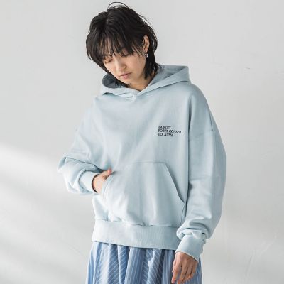 刺繍ロゴパーカー≪洗濯機で洗える≫