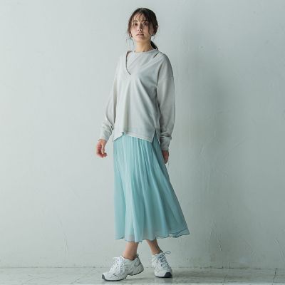 ＳＥＴ　スラブジャージタンクトップ＋深Ｖネックプルオーバー