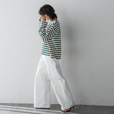 MAYSON GREY / メイソングレイ 【WEB限定】ゆるボーダーロングTシャツ WEB限定】ゆるボーダーロングTシャツ | MAYSON GREY（メイソン