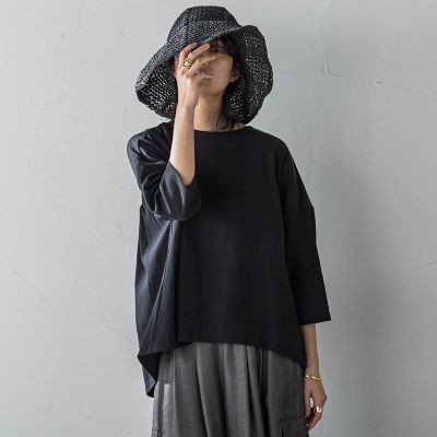 オーガニックコットンバッグギャザーテーププルオーバー≪洗濯機で洗える≫