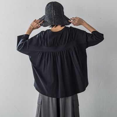 オーガニックコットンバッグギャザーテーププルオーバー≪洗濯機で洗える≫