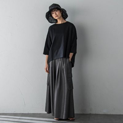 オーガニックコットンバッグギャザーテーププルオーバー≪洗濯機で洗える≫