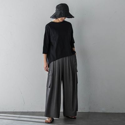 オーガニックコットンバッグギャザーテーププルオーバー≪洗濯機で洗える≫