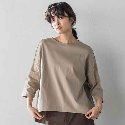 オーガニックコットンバッグギャザーテーププルオーバー≪洗濯機で洗える≫