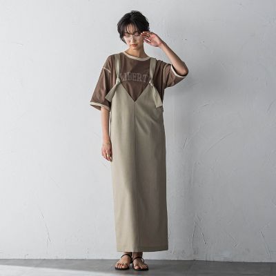 バイカラーパイピングロゴＴシャツ≪手洗い可能≫