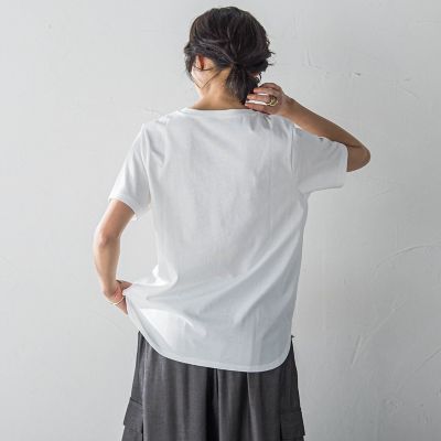 ハンドメッセージ刺繍ロゴＴシャツ≪洗濯機で洗える≫