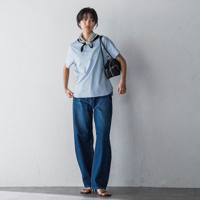 ハンドメッセージ刺繍ロゴＴシャツ≪洗濯機で洗える≫