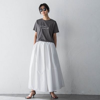 ハンドメッセージ刺繍ロゴＴシャツ≪洗濯機で洗える≫