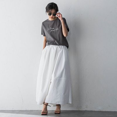ハンドメッセージ刺繍ロゴＴシャツ≪洗濯機で洗える≫