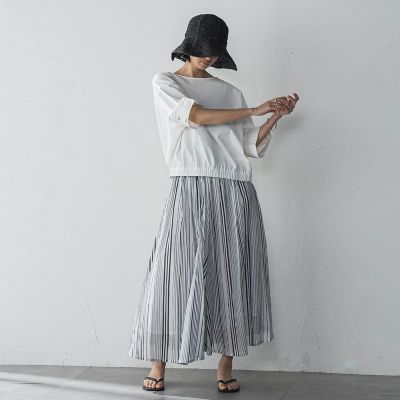 デニムドッキングドロストドルマンプルオーバー≪洗濯機で洗える≫