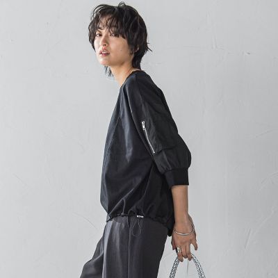 【ＷＥＢ限定】ワークポケット付きドッキングプルオーバー≪洗濯機で洗える≫