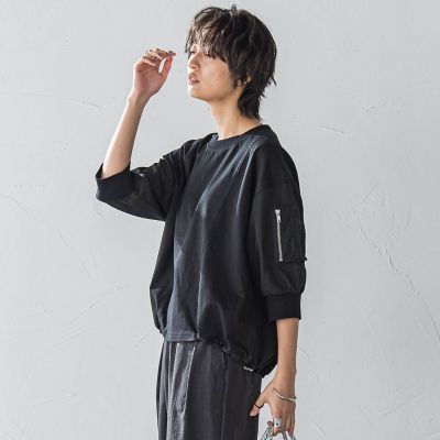 【ＷＥＢ限定】ワークポケット付きドッキングプルオーバー≪洗濯機で洗える≫
