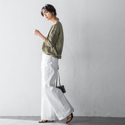 【ＷＥＢ限定】ワークポケット付きドッキングプルオーバー≪洗濯機で洗える≫