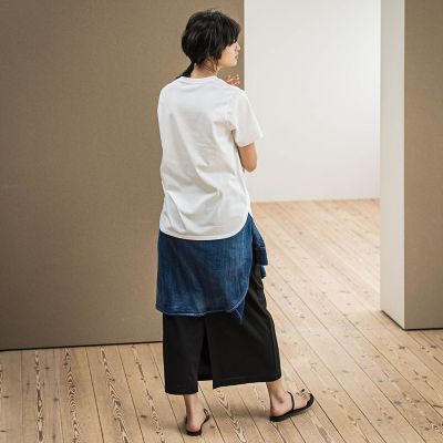 ブラシ刺繍ロゴＴシャツ≪手洗い可能≫