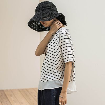 ドライコットン裾ドッキングドルマンプルオーバー≪洗濯機で洗える≫