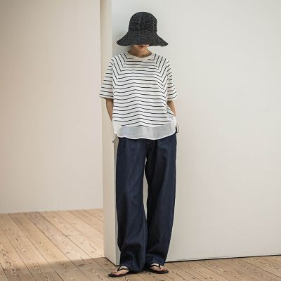 ドライコットン裾ドッキングドルマンプルオーバー≪洗濯機で洗える≫